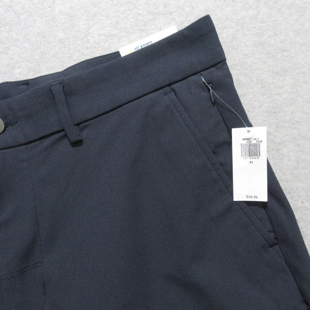 NWT‎ Old Navy Mens Shorts Tech Hybrid 31 x 8 Navy Blue Stretch 100% Polyester 4